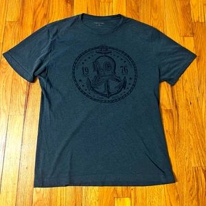 Banana Republic Mens Graphic Tee Blue Sz M Pre-Owned (Shirt Only)
